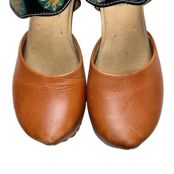 L’Artiste | Women | Glovely Art-To-Wear Boho Leather Wedge Sandals | Sz 6.5-7 - Picture 7 of 16